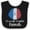 Black and White, variant on Inktastic I'm So Cute, I Must Be French Sunflower France Flag Boys or Girls Baby Bib