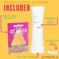 thumbnail image 5 of PREMIUS Rechargeable Cordless Hawaiian Shaved Ice Maker, Snow Cone Machine, White, 5 of 9