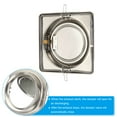 thumbnail image 5 of Uxcell 6.3" Stainless Steel Backdraft Damper with Ducting Hose Clamp 1 Set, 5 of 6