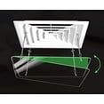 thumbnail image 4 of Air Conditioner Deflector Height Adjustment Square Air Conditioning Vent Cover, Air Vent Deflector for Commercial Office Ceiling AC Vents, Transparent (Color : Clear, Size : 30x30cm), 4 of 7