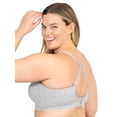 thumbnail image 3 of Fit for Me by Fruit of the Loom Women's Supportive Seamless Wirefree Bra, Style FT1048, Sizes L to 4XL, 3 of 7