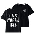 thumbnail image 2 of Aboser Idée de PAPA T-Shirts pour Enfants pour Filles de 3 à 14 Ans T-Shirts à Manches Courtes pour Tout-Petits Garçons Coton Blouses Graphiques Décontractées Col Rond Hauts d'Été T-Shirt, 2 of 5
