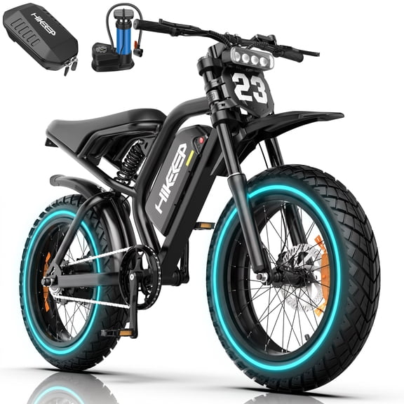 20" Fat Tire Electric Bike for Adults, 1500W Peak Dirt Ebike, 48V 17.5Ah Battery, Electric Mountain Bike for Men, UL2849