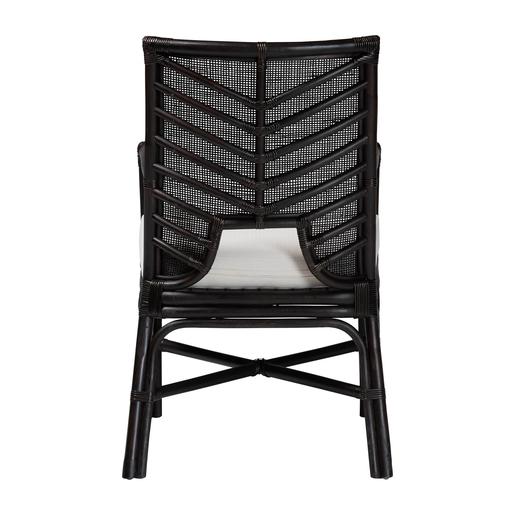 bali & pari Oscar Boho Dining Chair, Espresso