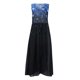 thumbnail image 4 of ICHUANYI Clearance Summer Dresses For Women , Floral Print Sleeveless V Neck Dress Pleated Flowy Dresses(Blue, L) ICHUANYI WER2023081401637, 4 of 5
