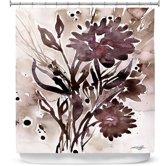 Shower Curtains 70" x 93" from DiaNoche Designs by Kathy Stanion - Organic Impressions 115