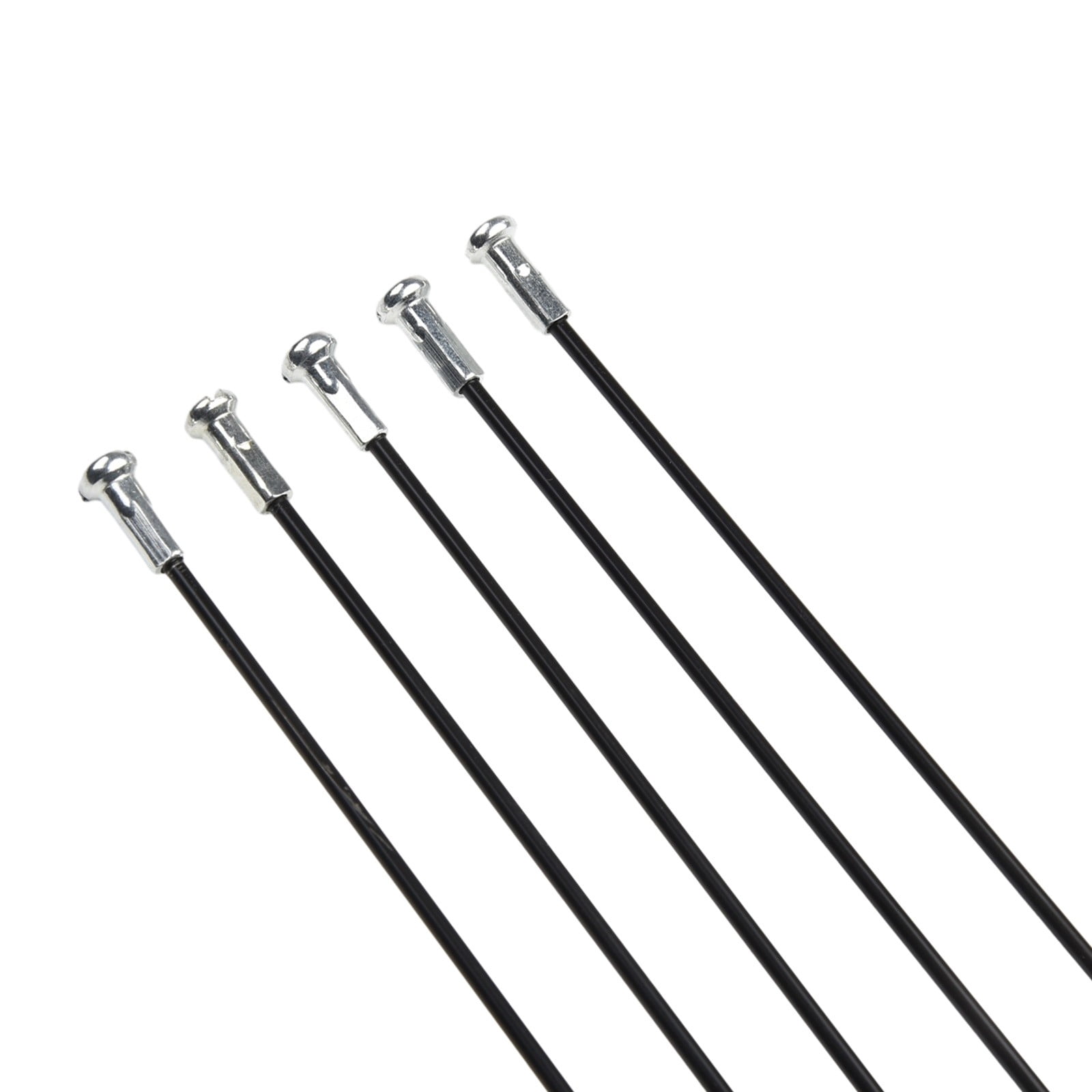 Lot De 10 Rayons De Vélo En Acier Inoxydable – 14G (2 Mm), Tête Droite Ou Coudée – Longueurs Variées Pour 26, 27,5, 29 Pouces