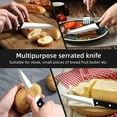 thumbnail image 4 of Steak Knives Set of 8 Serrated Bread Knife 4.5-inch High Carbon Steel Kitchen Dinner Knife Dishwasher Safe, 4 of 8