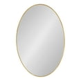 thumbnail image 6 of Kate and Laurel Zayda Modern Traditional Oval Framed Wall Mirror, 24 x 36, Gold, Metal Minimalist Glam Oval Mirror with Rounded Curves, 6 of 8