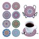 thumbnail image 1 of Juego de posavasos artísticos Cgtredaw 8 Uds Mandala, 1 of 8