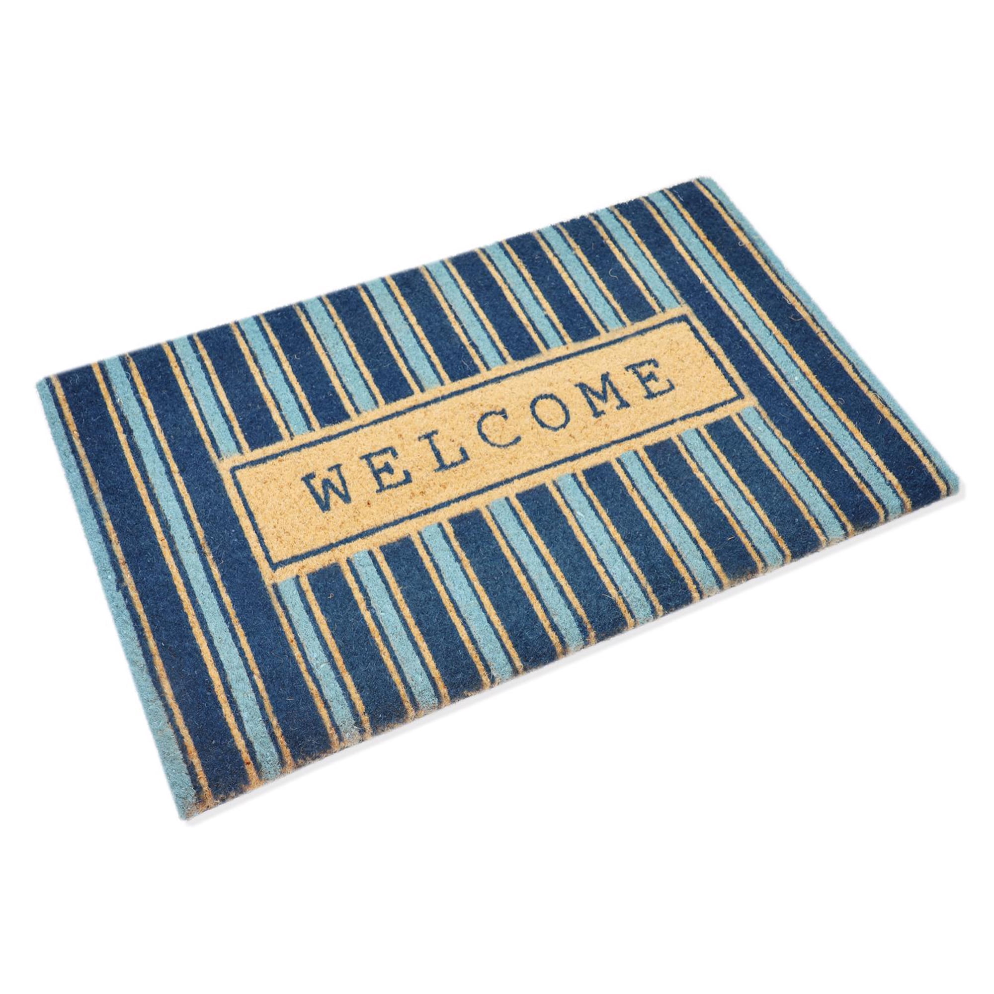 First Concept 18 in. W X 30 in. L Multi-Color Coir Door Mat