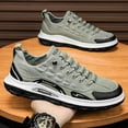 thumbnail image 2 of Zapatillas de deporte de alta calidad para hombre, calzado deportivo de lona transpirable sin cordones, zapatos informales con plataforma antideslizante, calzado de trabajo para hombre 2024, 2 of 5