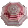 Mainstays 6ft Beach Umbrella Red Stripe