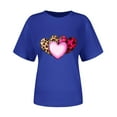 thumbnail image 5 of FAWUUDO Valentines Love Heart Shirts for Women Cute Blouse Short Sleeve Tee Tops, 5 of 8