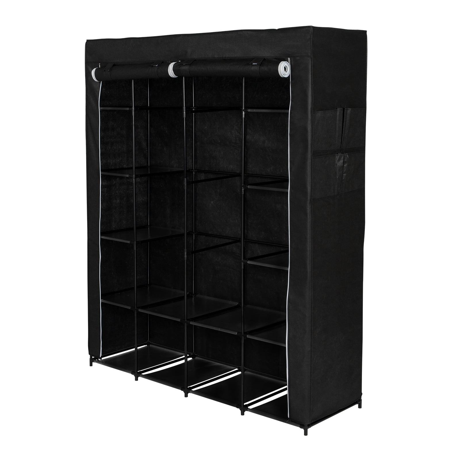 Kepooman Non-Woven Fabric 14-Shelf Hanging Shoe Organizer for Closet Organizers and Storage Shelves Hat Rack for Closet for Shoes, Caps, Scarves, Folded Clothes and Toys, Black Kepooman Non-Woven Fabric 14-Shelf Hanging Shoe Organizer for Closet Organizers and Storage Shelves Hat Rack for Closet for Shoes, Caps, Scarves, Folded Clothes and Toys, Black