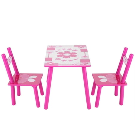 Ashata Childrens Wooden Table And Chair Set Kids Childs Studying Painting Home School Wooden Table And Chair Set Table And Chair Set