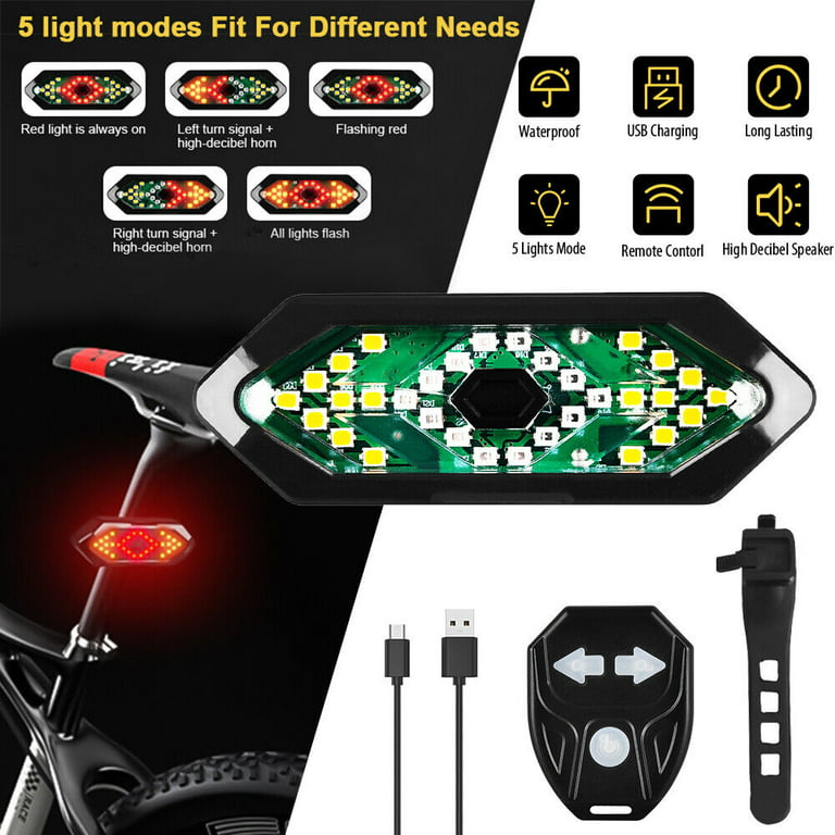 Wsdcam Smart Bike Tail Light with Turn Signals and Brake Light