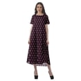 thumbnail image 1 of Moomaya Tunique à Manches Courtes pour Femmes, Robes de Cocktail en Coton Flex Imprimées, 1 of 5
