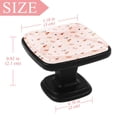 thumbnail image 4 of 4 Pcs Square Cabinet Handle Cupboard Knob Drawer Pulls Handle Cherries & Gift Box Drawer Knobs with Screws Furniture Decoration, 4 of 7