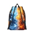 thumbnail image 2 of Yiaed Red And Blue Flame Waves Print Backpack, Premium Laptop Backpack, Travel Backpack for Women, Lightweight Backpacks, Comfortable Back Pack-Small, 2 of 7