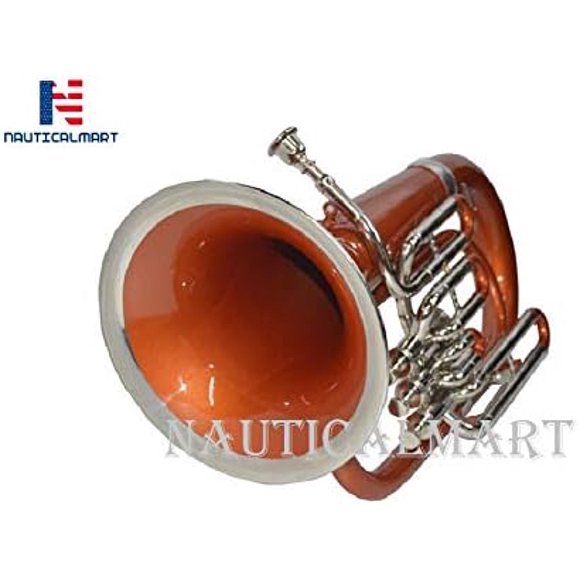 Bb Pitch Euphonium Copper Brass Color 3 Valve With Free Case Musical Instrument Gift