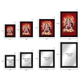 thumbnail image 4 of IBA Indianbeautifulart Maa Kaali Standing On Lord Shiva Poster With Frame Wall God Photo Frame Holy Hindu Religious Poster Home Decor Ready To Hang Wooden Frame, 4 of 7