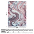 thumbnail image 4 of Qinduosi Pink White Marble Texture Throw Blanket Soft Bed Bedding Warm Flannel Blankets Gifts for Kids Boys Teens Men, Sofa Living Room Bedroom Home Decor, 4 of 6