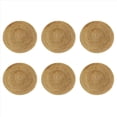 thumbnail image 3 of 6X Manteles Individuales de Ratán Tejidos una Mano, Tapetes Redondos de Mimbre, Manteles Individuales Tejidos Naturales para Mesa de Comedor, Tapetes Resistentes Al, 3 of 5