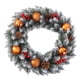 thumbnail image 2 of Corona navideña Corona navideña artificial Corona para puerta de entrada Bayas rojas Navidad Bronce, 2 of 9