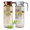 Clear*Coffee, variant on Fmxomd Plastic Pitcher (37oz, 1100ML), Water Pitcher with Lid and Handle, Fridge Jug, BPA-Free, Shatter-Proof, Great for Iced Tea, Lemonade, Milk, Coffee, Cold or Hot Beverages, Clear, 1Pack