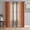 Orange, variant on Sheer Curtains 108 Inches Long 2 Panels Set for Living Room, Blue Brown Semi Sheer Curtains for Windows, Farmhouse Wood Grain Vintage Vertical Striped Voile Window Treatments Rod Pocket Curtain