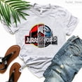 thumbnail image 4 of Camiseta con estampado gráfico de Jurassic Park, color rosa y gris, ropa para mujer 2024, camiseta de dinosaurio R-Rex, camiseta Harajuku para mujer, camisetas de verano, 4 of 4
