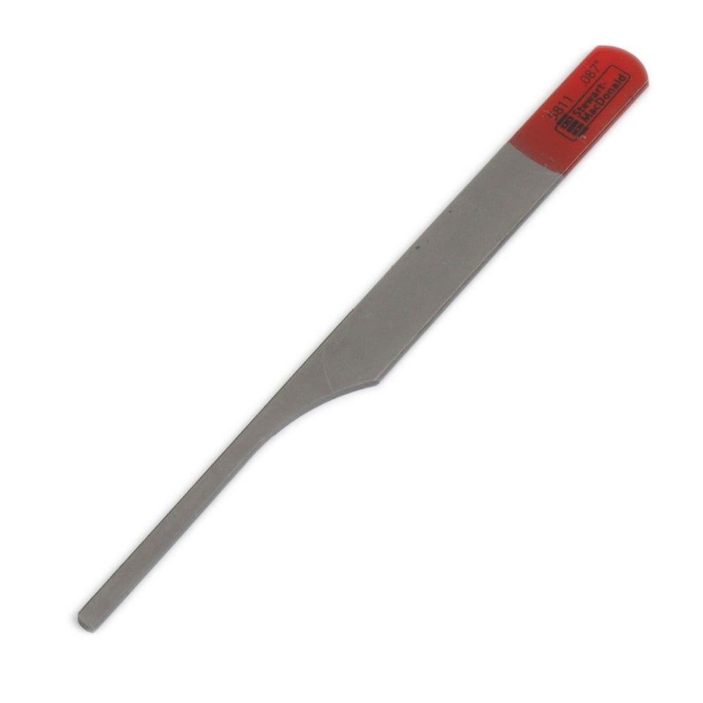 StewMac Bridge Pin Hole Slotting Saws & File, File, .087" (2.2mm