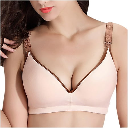 

Tangnade Women Feeding Nursing Pregnant Maternity Bra One Piece Breastfeeding Underwear Pregnant Bra
