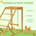thumbnail image 3 of PawHut Chicken Activity Play Chicken Coop Toy Hen Accessory w/ Platform, 3 of 9