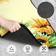 thumbnail image 3 of KLL Sunflowers On A Yellow Background Print Carpet Floor Mats for Cars, Auto Accessories Front & Rear Car Floor Mats Car Floor Foot Mat Sets of 4 Pieces, 3 of 7