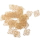 thumbnail image 5 of Lote de 50 piezas de conectores huecos de filigrana, colgantes y accesorios para el cabello (DIY). Oro, 5 of 9