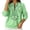 Green, variant on Womens Half Zip Sweatshirts Long Sleeve Crew Neck Vintage Print Tops Casual Loose Fashion Fall Winter Pullover (2XL, Pink)