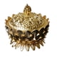 thumbnail image 2 of Quemador de incienso de flor de loto, estilo budista de Oriente Medio, aleación de zinc, bronce, mini incienso, artesanía de metal, decoración del hogar y el dormitorio. Style1 Gold, 2 of 5