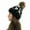 Black, variant on Herrnalise Women Casual Leopard Stitching Outdoor Plush Hats Crochet Knit Beanie Cap