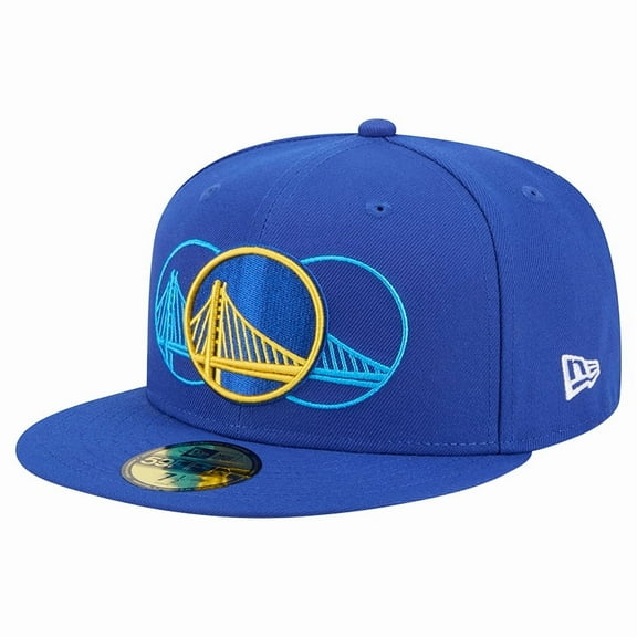 Men's New Era  Royal Golden State Warriors Tri-Hit 59Fifty Fitted Hat