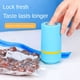 thumbnail image 2 of Mini sellador de bolsas portátil recargable por USB, de mano, para cocina, inteligente, para alimentos pequeños, para el hogar, con 10 bolsas, color azul, 2 of 8