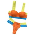 thumbnail image 6 of VerPetridure Sexy Bikini Set for Women Women's Bikini Patchwork Set Swimsuit Two Piece Filled Bra Swimwear Beachwear, 6 of 6