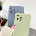 thumbnail image 3 of IBAOLEA Compatible with iPhone 13 Pro Max Case, Liquid Silicone Case, Soft Silk Microfiber Cloth, Gel Rubber Full Body Protection Anti-Shock Cover Drop Protection Case, Blue Blue, 3 of 7