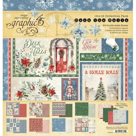 Graphic 45 Collection Pack 12"X12"-Deck The Halls