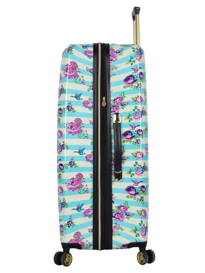 Betsey Johnson 26 Inch Checked Luggage Collection - Expandable