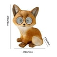 thumbnail image 3 of HaoXun Solar Powered Outdoor Fox Statue – Eco-Friendly Garden Decor, IP65 Waterproof Resin Animal Figurine for Patio, Yard, Balcony, 3 of 8