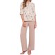 thumbnail image 2 of CAMISETA CHIC para Mujeres, Camisas de Botones con Estampado Floral, Top de Cuello Redondo Notched S Albaricoque, 2 of 6