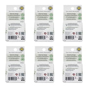 RADIUS Natural Unscented Silk Dental Floss 33 Yards Compostable Non-Toxic Oral Care & Designed to Help Fight Plaque Clear - Pack of 6