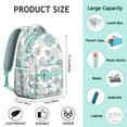thumbnail image 2 of Nautical Anchor Student Backpack Waterproof Durable School Bag with Mermaid and Seaside Coral Pattern, Breathable Foam Padding, Adjustable Straps for Travel and Outdoor Use, 2 of 5